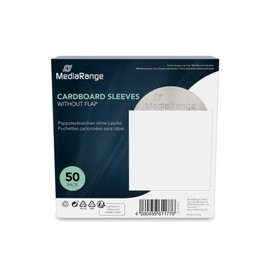 MediaRange box68 Mobile Optical Disk – Covers for Optical Disk (White, Cardboard, 1 Disc)