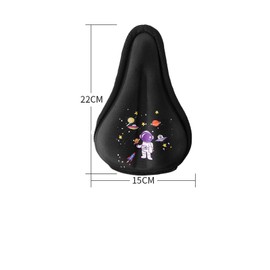 Harilla Cartoon Kids Bike Seat Cover Seat Cushion Cover Seat Protector Bike Saddle Covers Breathable Memory Foam Bike Seat Cover Child Bike Accessories for Kids Boys Girls, S Astronaut