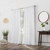 No. 918 Tina Geometric Clipped Semi-Sheer Rod Pocket Curtain Panel,
