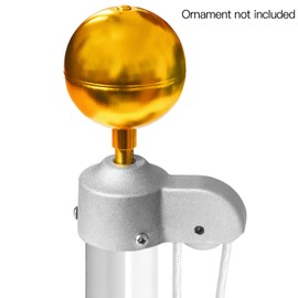 Anley FlagPole Truck with Nylon Pulley - Sliver Cast Aluminum Body - Heavy Duty Flag Pole Halyard Stationary Truck - Fit Standard USA Flag Poles of MAX 2" Diameter