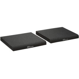 Gator Frameworks Acoustic Foam Isolation Pads for Large Studio Monitors, Fits Most Speaker Stands, Desktops and Bookshelfs; 2-Pack (GFW-ISOPAD-LG)