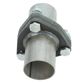 Exhaust Triangle Flange QuickFix Repair Pipe Kit w/Gasket & Hardware Universal 2.25" OD 3 Bolts