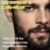 Erinde 2PCS Tinte Temporal para la Barba para Hombres, Cubre