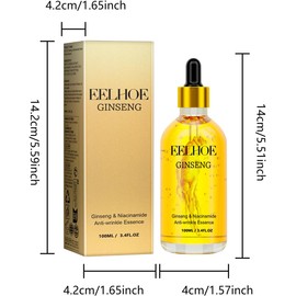 Esencia Antiarrugas de Ginseng y Niacinamida, 100 ml, 2 Piezas