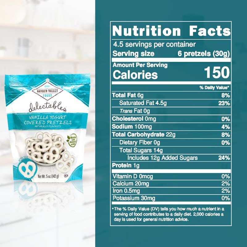 Hayden Valley Foods Vanilla Yogurt Flavored Covered Pretzels | 5oz