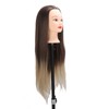 Training Head Long Soft Hair Hairdressing Styling Mannequin Head Hat