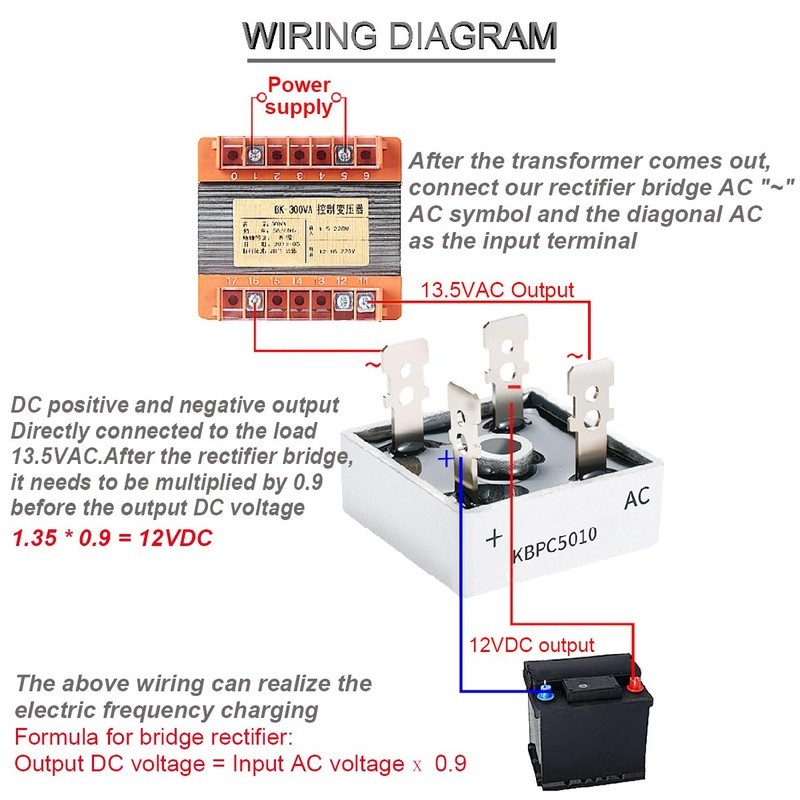 Youmile 10 KBPC5010 Bridge Rectifier Diodes Set 50A 1000V High