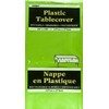 LIME GREEN Plastic Tablecover/Tablecloth {54" x 108"}{137cm x 274cm}