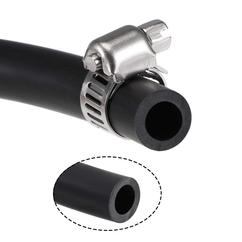 sourcing map Lubricating Oil Hose 8mm ID 12mm OD 3.3ft
