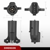 Nilight 7-Way to 5 Way Flat Blade Trailer Adapter