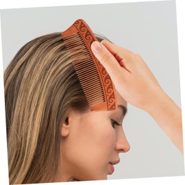 Outanaya 2pcs Wooden Hair Combs for Men and Women Anti-static Scalp Massage and Hair Cutting Tool Lightweight and Portable for Travel and Daily Use