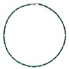I-be, Emerald Quartz Gemstone Necklace/Chain, 925 Sterling Silver Lobster Clasp,