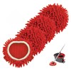 4 Pack Chenille Mop Heads Replacements Compatible with Ocedar Easywring