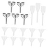 ABOOFAN 1Set Mini Funnel Dispensing Metal Plastic Tool for Liquid