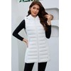 MODERN BUBBLE Long Puffer Vest for Women with Hood Lightweight