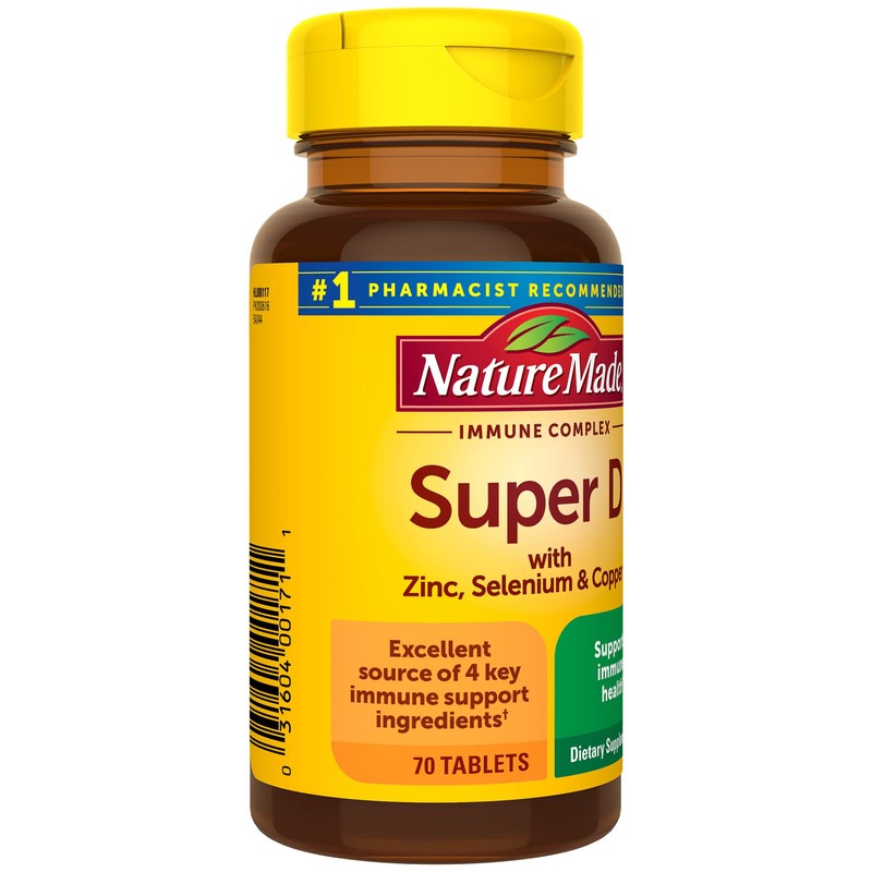 Nature Made Super Vitamin D Immune Complex, Vitamin D3, Selenium,