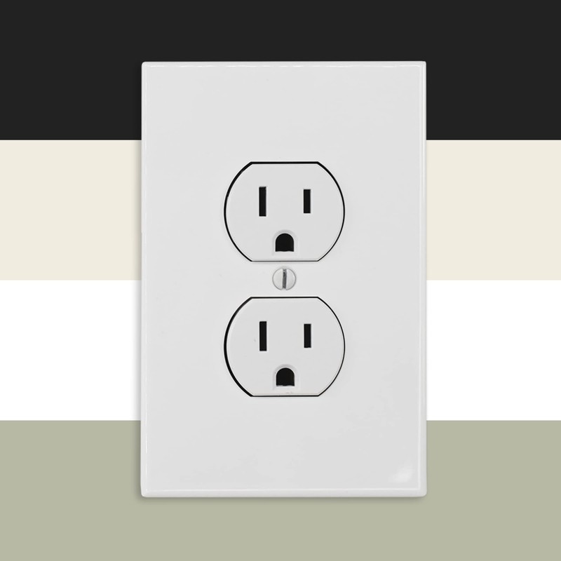 Questech Outlet Covers, Single Duplex Wall Plates 1-Gang Switch Plates