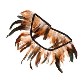 BESPORTBLE Plume Trim Decor for Chicken Coop Heating Plate Elegant Natural Color Fringe for DIY Design Enhance Coop Warmth and Visual Appeal Skirt Decoration