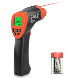 Digital Infrared Thermometer Gun, Kethvoz IR Temperature Gun Measure Temp -58℉ to 1292℉, Non-Contact Handheld Laser Temperature Gun for Kitchen Pizza Oven BBQ Cooking (NOT for Human Temp Test) 980G