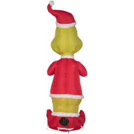 Gemmy 81246 Airblown Grinch with Present Christmas Inflatable 4 FT TALL