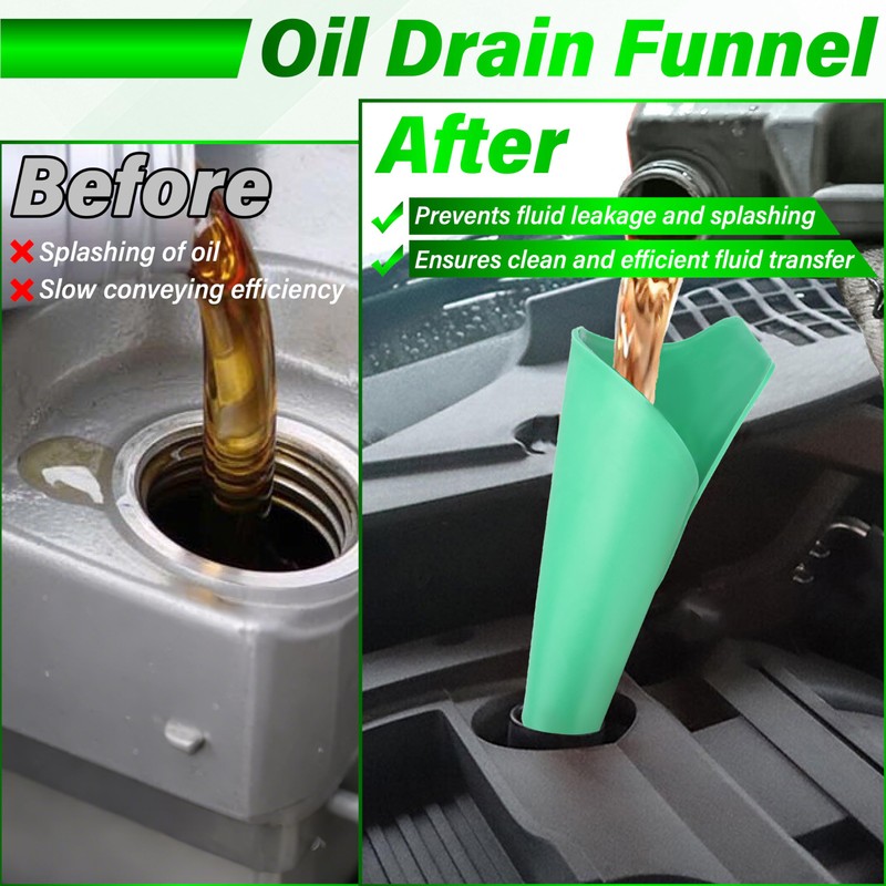 Flexible Oil Funnel, Foldable Form a Funnel, Reusable Flex Funnels