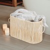 Graciadeco Wicker Toilet Paper Storage Holder, Narrow Woven Basket for