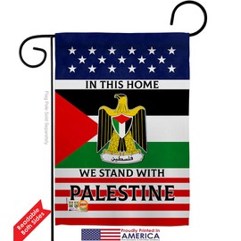 USA Decoration We Stand with Palestine Garden Flag Pack Support Cause Pray for Home Country International World Our Troops House Decoration Banner Small Yard Gift Double-Sided, Made in USA