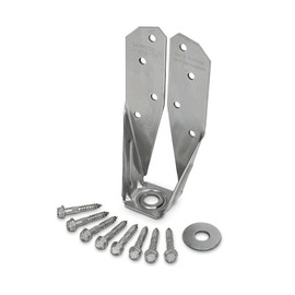 Simpson Strong-Tie DTT2SS DTT Stainless-Steel Deck Tension Tie for 2X Including 1-1/2 Inch Strong Drive SDS Screws, 14 Gauge Deck and Fence Connector (Each)