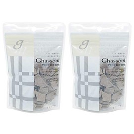 [Sold as a Set] Naiad Ghahul Solid (5.3 oz (150 g) x 2 Piece Set Moroccan Lava Clay Facial Cleanser Pack