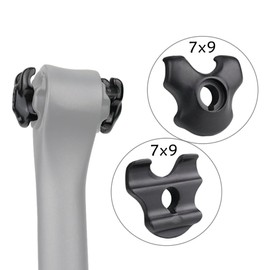 Bike Seatpost Clamp for Carbon Saddle Rails Adapter 7X9mm Bicycle Seat Tube Oval/Round Clips Cycling Replacement Parts