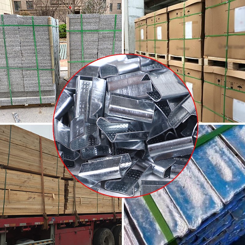 NEWANRAN Strapping Open Seals Metal Buckle (Snap-On) Seals, for 1/2"