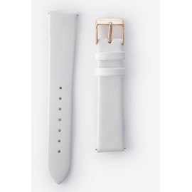 Wristology Replacemnt Watch band - White Leather 20mm - Quick Release - Easy Change Mens | Womens Strap 20-LB020