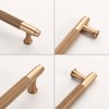 9BUILD 10 Pack Knurled Cabinet Pulls 5 Inch Champagne Bronze