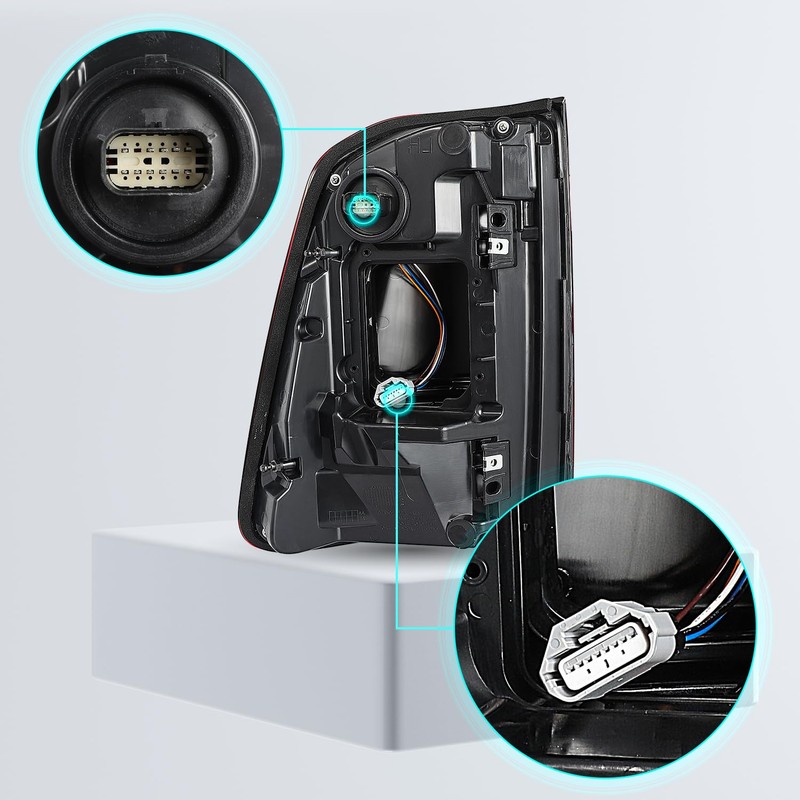 TUSDAR Factory LED Tail Light Assembly w/Blind Spot(Module NOT Included)