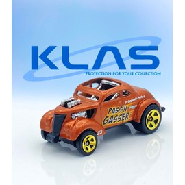 Hot Wheels Pass 'N Gasser (Metallic Tan Brown) 5/5 HW Gassers - 2023-212/250 (Short Card) - COMES IN A KLAS CAR KEEPER PROTECTIVE COLLECTORS CASE - HKH65