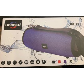 Hooked HD-125: Portable Bluetooth Speaker Wireless w/ Mic & Strap - Black