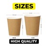 Zuvo Ripple Takeaway Paper Coffee Cups - [30 Cups -
