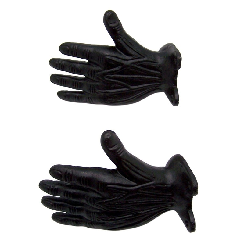 Wowser Black Cast Iron Left Hand Wall Hooks, Unique Home