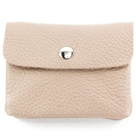 modamoda de P09 Italian Leather Women's Purse, Small, Pink beige