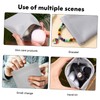 TEHAUX 6pcs PU Leather Earphone Pouches Jewelry Storage Bags Large