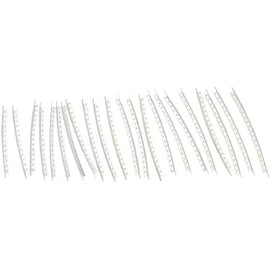 24Pcs Guitar Fret Wires, Copper Bass Fret Wires Fingerboard for Electric Guitar Accessories 2.2MM, Silver