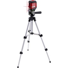 TOOLCRAFT CL8 Cross Line Laser with Tripod Self-Levelling Range (max.): 8 m