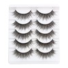 3D False Eyelashes Natural Look Artificial Eyelashes 5 Pairs Wispy