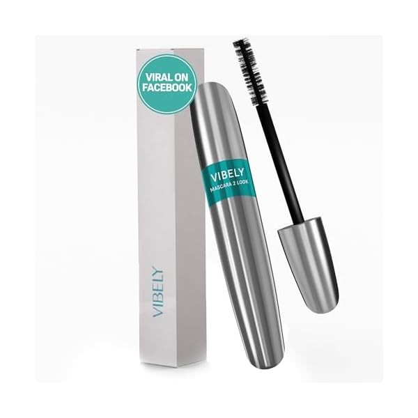Vibely Mascara (Official) Lash Cosmetics - Dual Brushes for Longer,