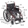 Drive Replacement Parts (Each Part Sold Seperately) Rebel Wheelchair RTLREB18-11.