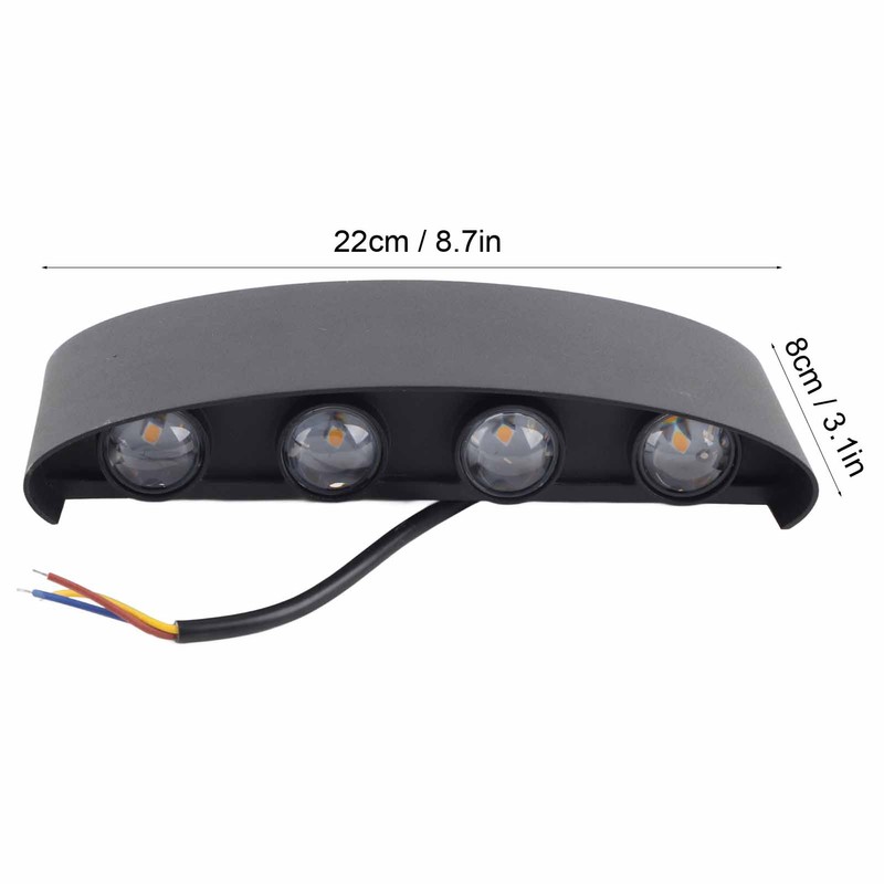 LED Wall Light 8W Waterproof Decorating Lighting Lamps for Living