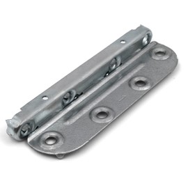 Design61 Set of 4 Bed Fittings Bed Connectors Bed Fitting for Slatted Frame Furniture Connector Complete Set for Screwing 130 mm