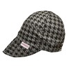 Comeaux Caps Reversible Black & Grey Houndstooth (7 3/4)