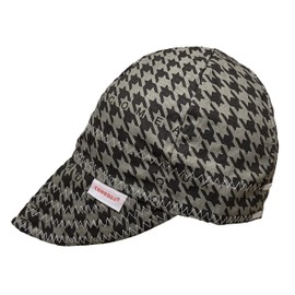 Comeaux Caps Reversible Black & Grey Houndstooth (7 3/4)