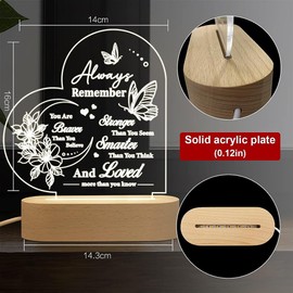 3D Illusion Lamp I Love You Friends Night Light for Best Friend Sister Girls Women Birthday Holiday Friendship Gift, Soft Warm White Colors LED Wooden Table Lamp (Best Friend)